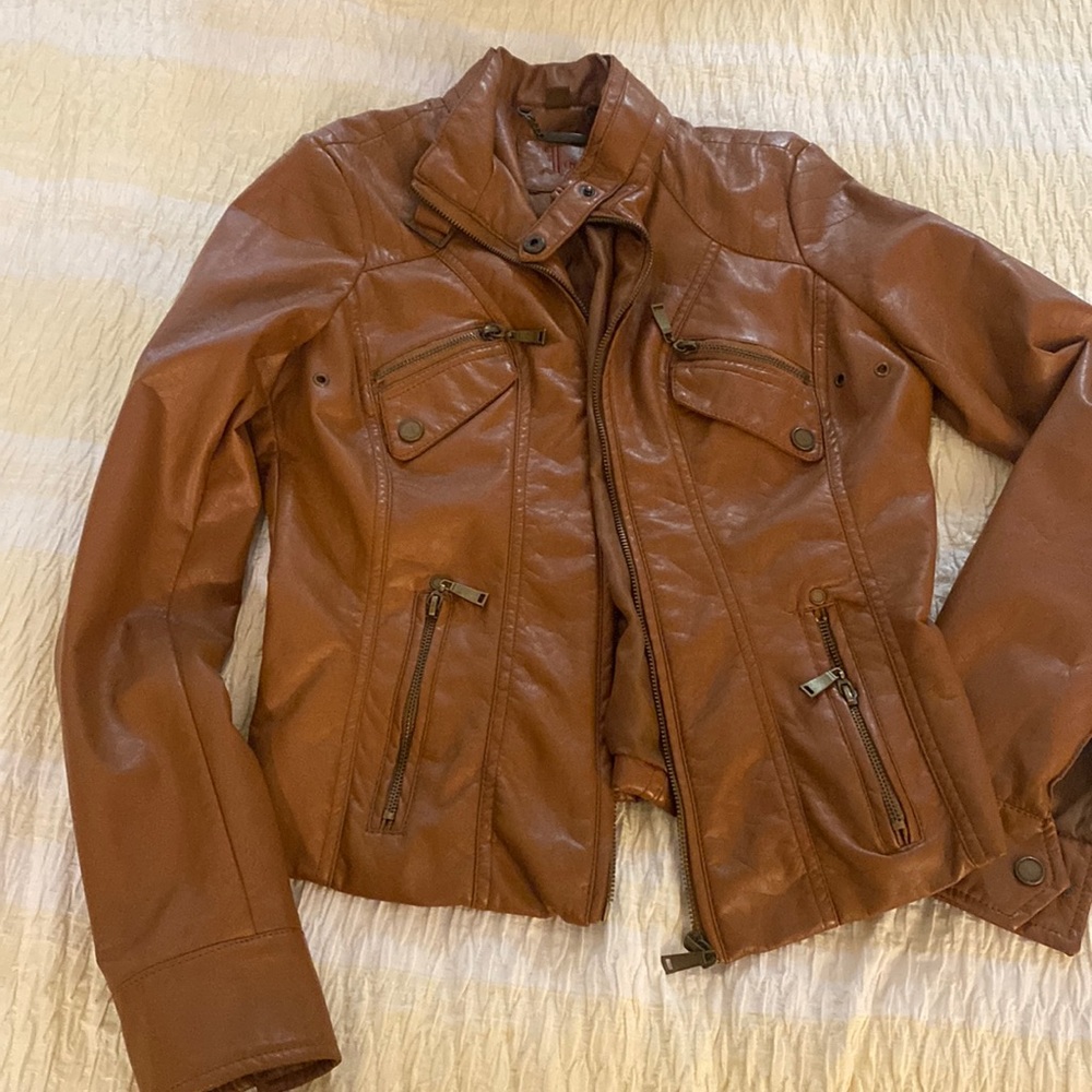 Vegan leather jacket